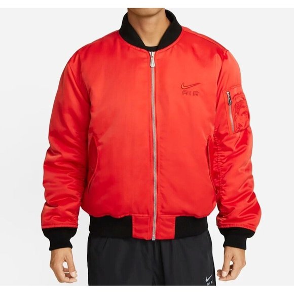 Nike Air Bomber Jacket, Picante Red, Mens Sz Large, DV9891-633 NWT - Picture 3 of 12